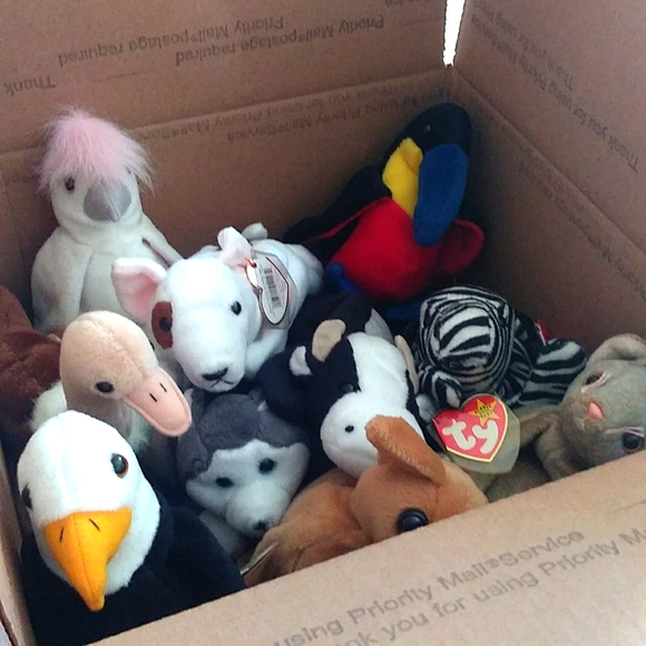 Ty 5 lb. Box of Original Vintage Beanie BABIES; 1996-2001;Personal Collection - Picture 1 of 3